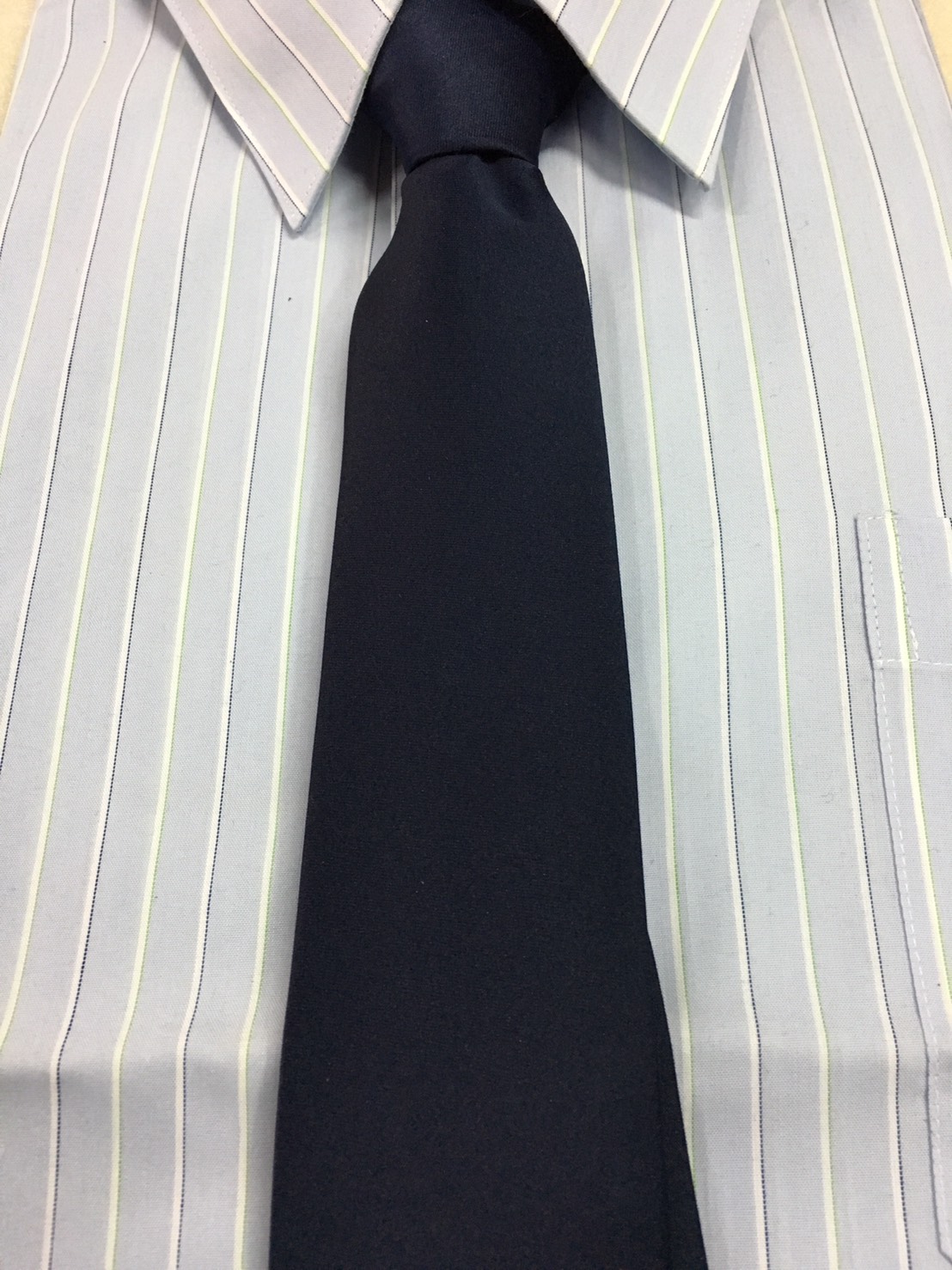公司制服.領帶035警衛藏青色緞面領帶