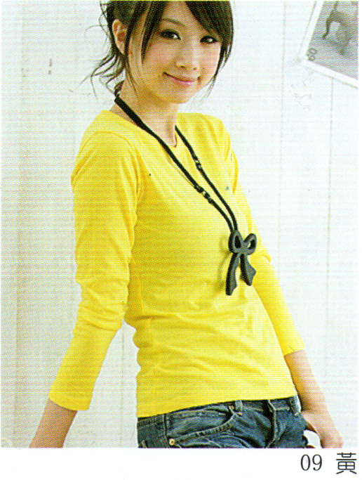團體服女版短T恤(厚布)6110-9女版S~L長袖已停產