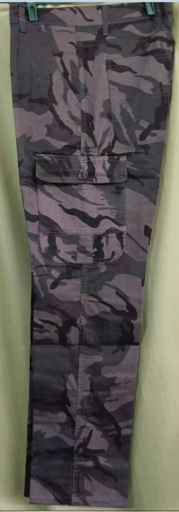 制服 迷彩彈性貼袋褲子9561B-4