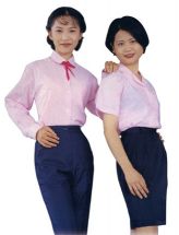 粉紅色條工作服SA1119