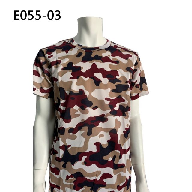 團體服 迷彩圓領T恤E055-03..M~~2L